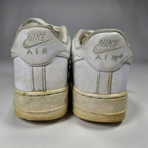 Nike Air Force One Shoes Sneakers Size 6.5Y / 8W White 314192-117 - Picture 4 of 12